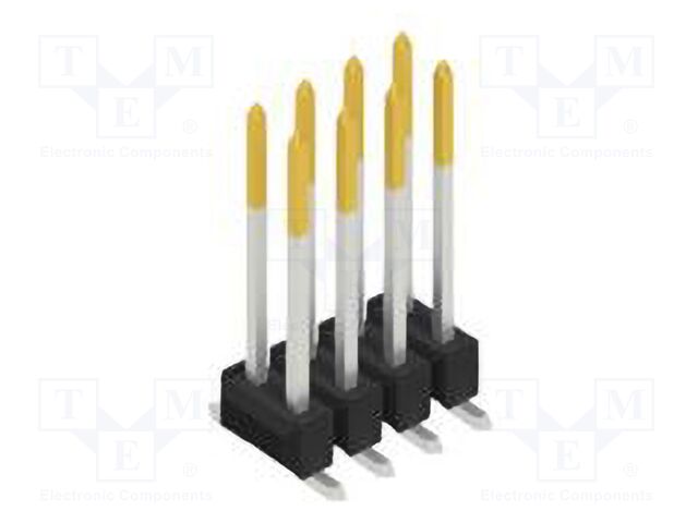 Connector: pin strips; pin header; male; PIN: 8; 2.54mm; SMT; 2x4