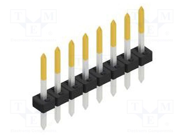 Connector: pin strips; pin header; male; PIN: 8; 2mm; THT; 1x8; 100V