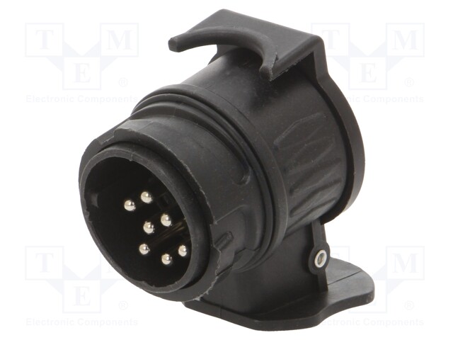 Connector: automotive; adapter; nickel plated; 12VDC; 13/7
