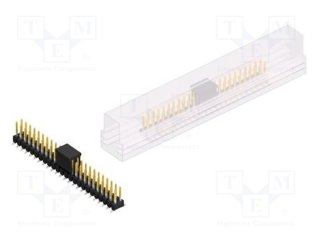 Connector: pin strips; pin header; male; PIN: 48; 2.54mm; SMT; 2x24