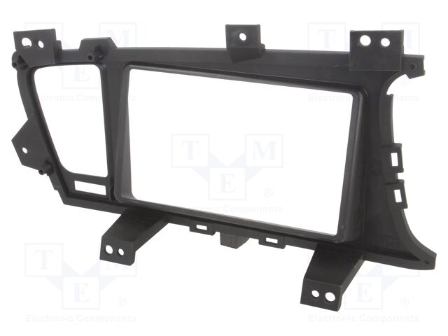 Radio mounting frame; Kia; 2 DIN; black