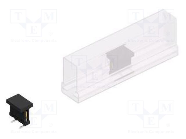 Connector: pin strips; pin header; male; PIN: 4; 2mm; SMT; 1x4; 100V
