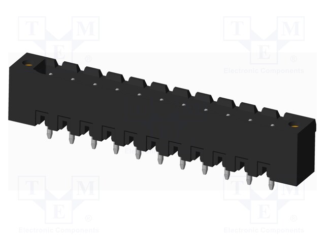 Connector: pluggable terminal block; socket; male; on PCBs