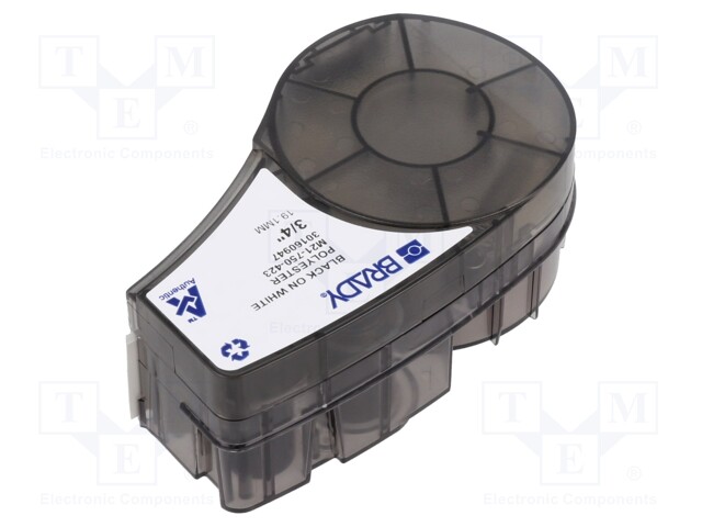 Tape; 19.1mm; 6.4m; white; Character colour: black; self-adhesive