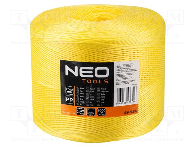 Twine; 2000m; polypropylene