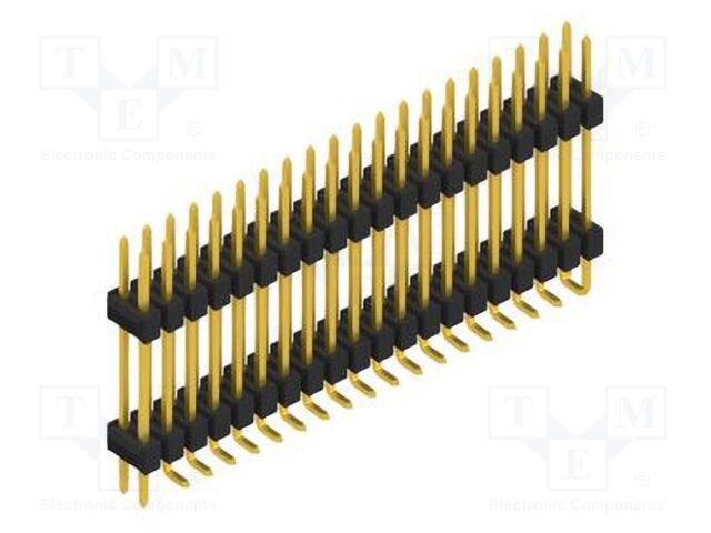 Connector: pin strips; pin header; male; PIN: 40; 2.54mm; SMT; 2x20