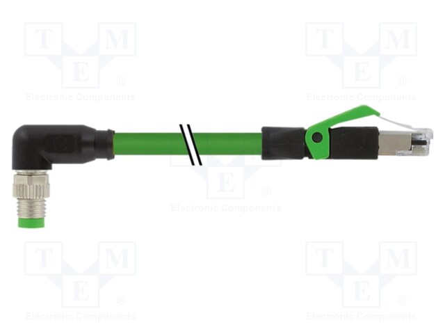 Connection lead; IP67; 50VAC; 60VDC; 4A; 10m; Series: 7000; PIN: 4