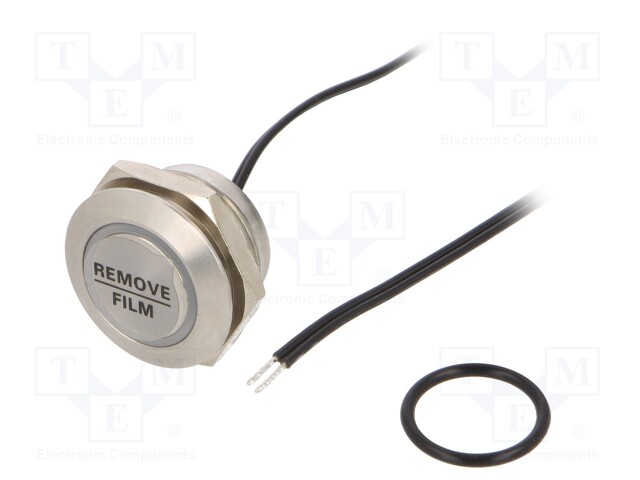 Switch: vandal resistant; Pos: 2; SPST-NO; 50mA/24VDC; IP65; Ø19mm