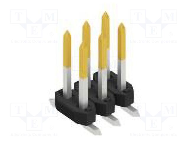 Connector: pin strips; pin header; male; PIN: 6; 2mm; SMT; 2x3; 100V