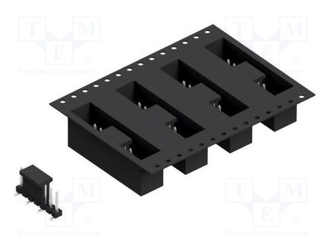 Connector: pin strips; pin header; male; PIN: 7; 2.54mm; SMT; 1x7