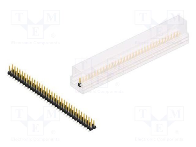 Connector: pin strips; pin header; male; PIN: 68; 2.54mm; SMT; 2x34