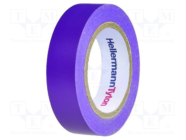 Tape: electrical insulating; W: 15mm; L: 10m; D: 0.15mm; violet; 220%