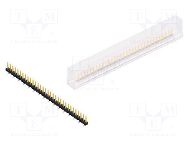 Connector: pin strips; pin header; male; PIN: 32; 2.54mm; SMT; 1x32