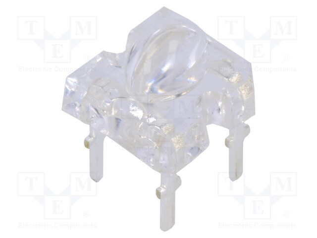 LED Super Flux; oval; 7.62x7.62mm; green; 10000÷12000mcd; 30mA