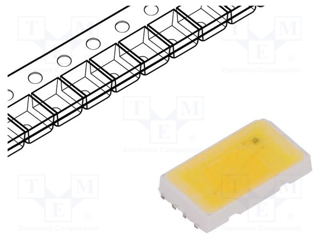 LED; SMD; 5630; white neutral; 62÷66.5lm; 4000(typ)K; 80; 120°
