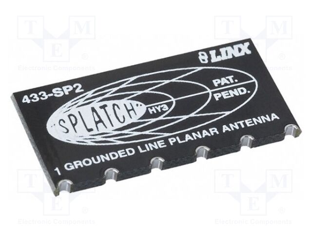 Antenna; RF; -6.4dBi; Mounting: SMD; 50Ω; f: 429÷437MHz; -40÷130°C