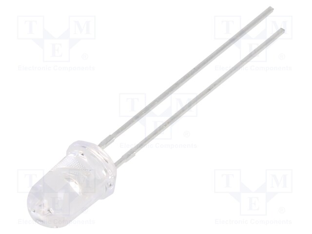 LED; 5mm; red; 2700÷4200mcd; 20°; 20mA; 1.95÷2.5V; Front: convex