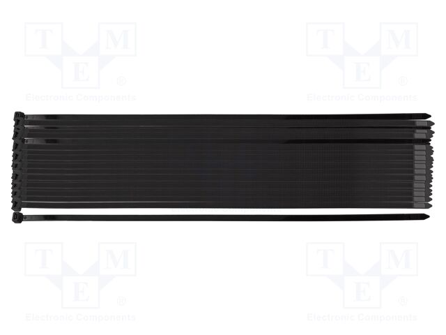 Cable tie; L: 450mm; W: 9mm; black; 50pcs; EXTREME