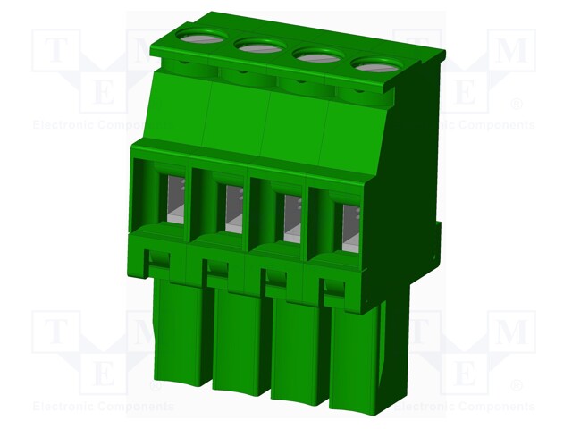 Connector: pluggable terminal block; plug; female; angled 90°