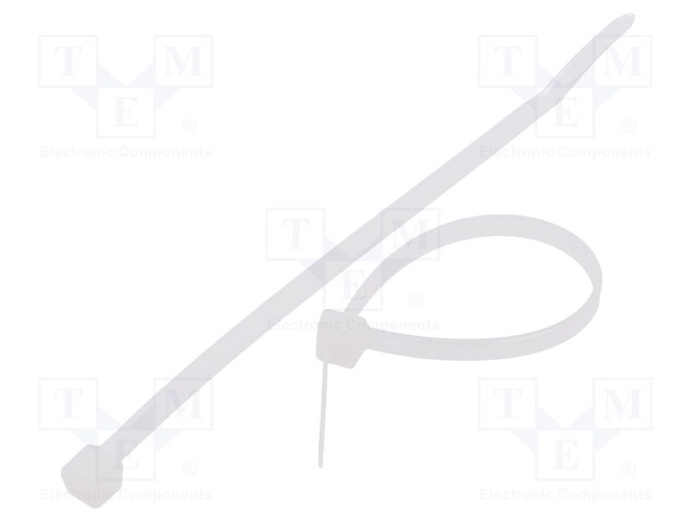 Cable tie; L: 120mm; W: 3.6mm; polyamide; 177N; natural; Ømax: 30mm