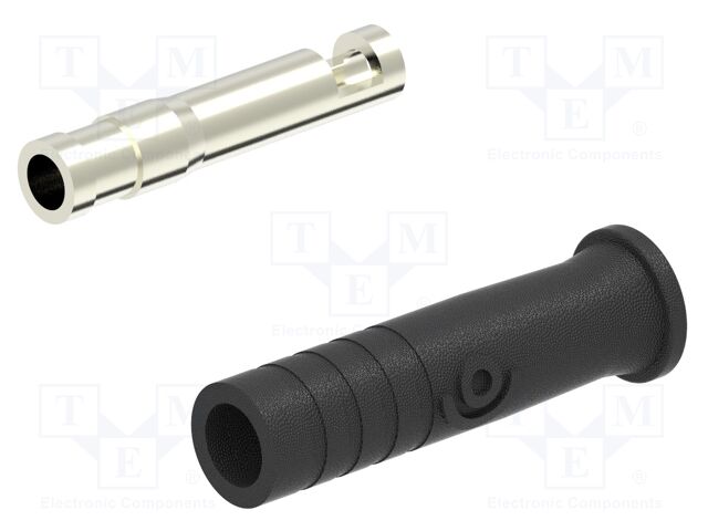 Connector: 2mm banana; socket; 10A; 30VAC; 60VDC; 18.1mm; yellow