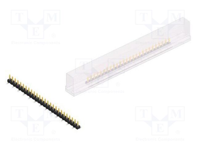 Connector: pin strips; pin header; male; PIN: 26; 2.54mm; SMT; 1x26