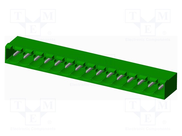 Connector: pluggable terminal block; socket; male; angled 90°