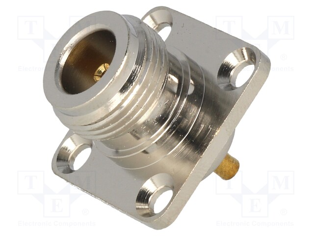 Socket; N; female; straight; soldering