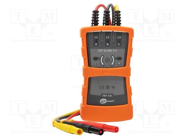 Tester: phase sequence; 35÷690VAC; Freq: 10÷70Hz; IP42