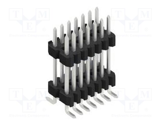 Connector: pin strips; pin header; male; PIN: 14; 1.27mm; SMT; 2x7