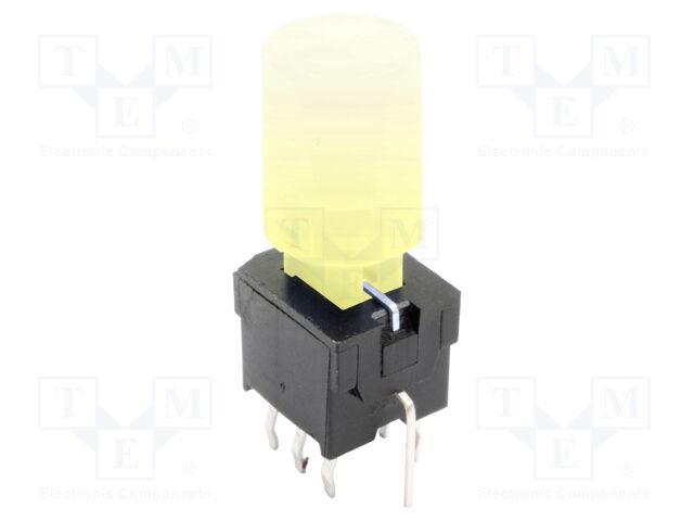 Switch: push-button; Pos: 2; DPDT; 0.1A/30VDC; transparent; THT