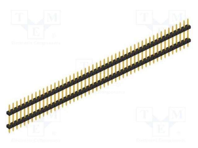 Connector: pin strips; pin header; male; PIN: 48; 2mm; THT; 1x48