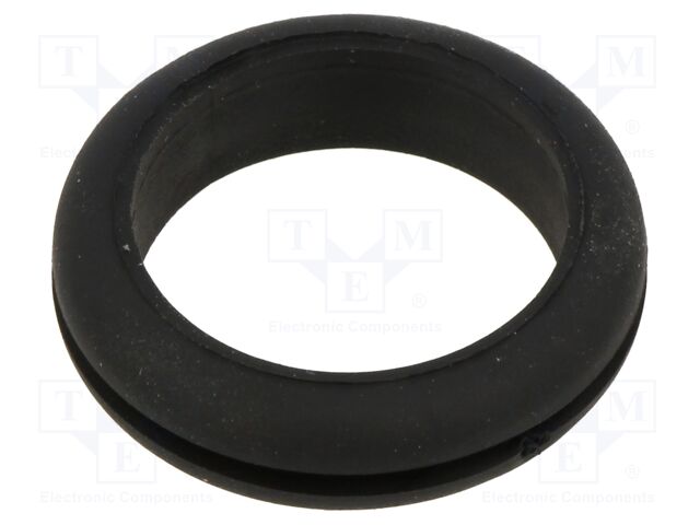 Grommet; black; UL94HB; TPR