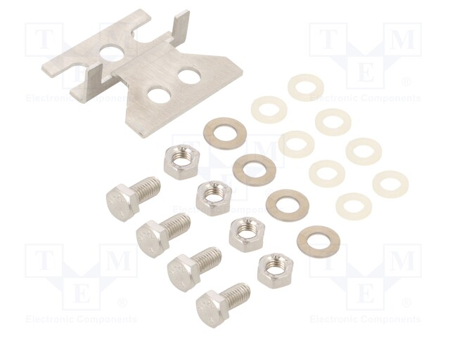 Clip; stainless steel; Pcs: 4