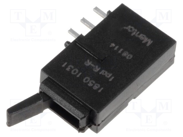 Switch: toggle; Pos: 2; SPDT; ON-ON; 0.5A/60VAC; 0.5A/60VDC