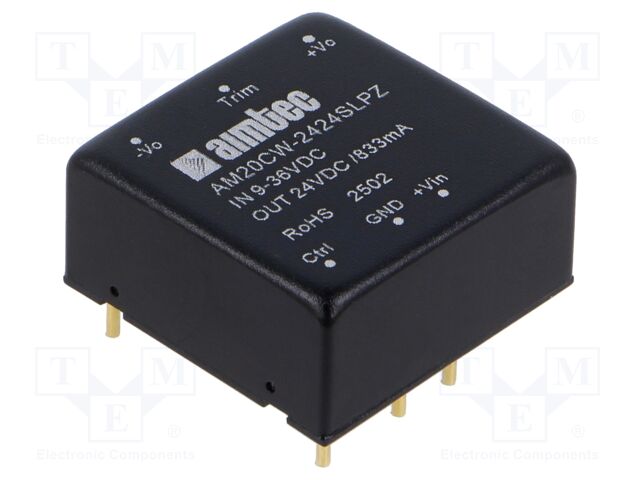 Converter: DC/DC; Protection: short circuit protection SCP