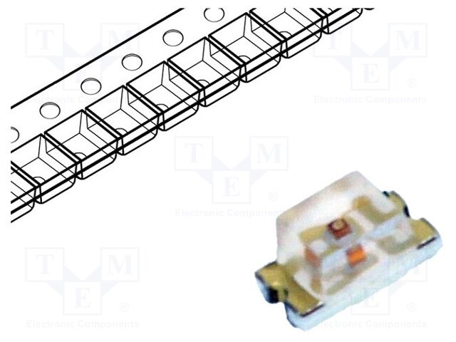 LED; SMD; 0603; green; 1.8÷18mcd; 1.6x0.8x0.8mm; 130°; 10mA; 100mW