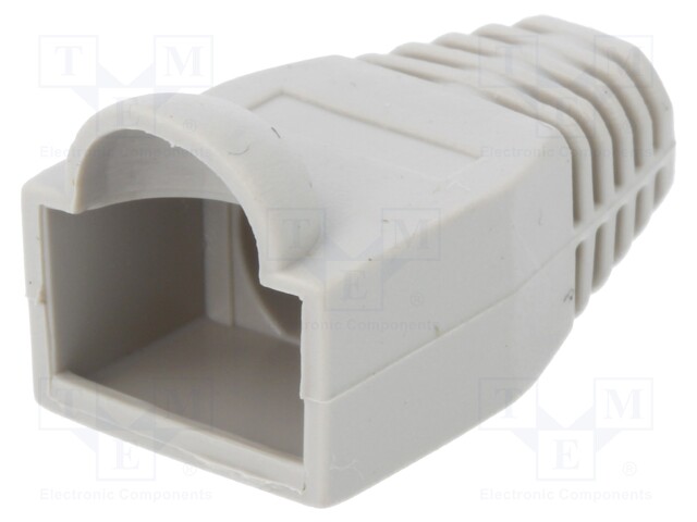 RJ45 plug boot; 6.5mm; Colour: grey