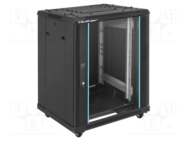 Enclosure: 19" standard; Standard: 19"; 15U; black; Y: 600mm