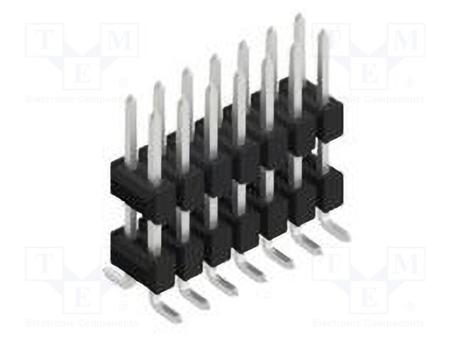 Connector: pin strips; pin header; male; PIN: 14; 2.54mm; SMT; 2x7