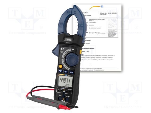 Multifunction; LCD 1,8"; VDC: 500mV,5V,50V,500V,600V; True RMS