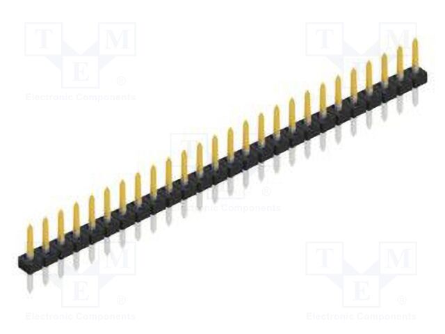 Connector: pin strips; pin header; male; PIN: 26; 2mm; THT; 1x26