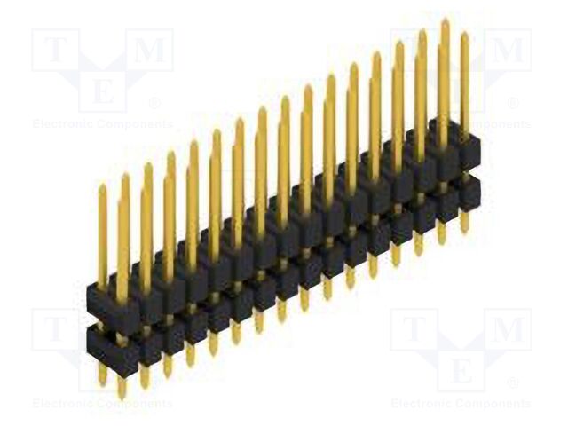 Connector: pin strips; pin header; male; PIN: 32; 2.54mm; THT; 2x16