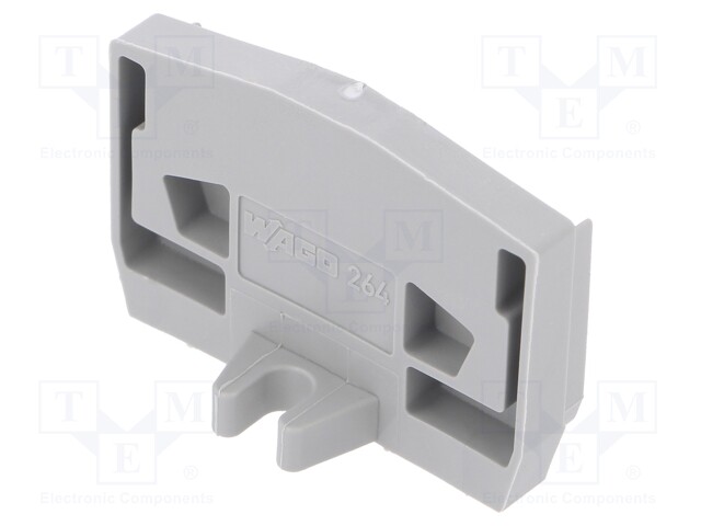 End plate; Colour: grey; Series: 264