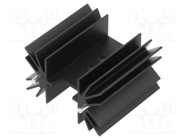 Heatsink: extruded; TO218,TO220,TO247; black; L: 25mm; W: 41.6mm