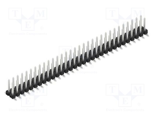 Connector: pin strips; pin header; male; PIN: 62; 2.54mm; SMT; 2x31