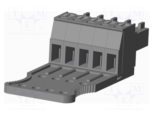 Connector: pluggable terminal block; plug; female; straight; grey