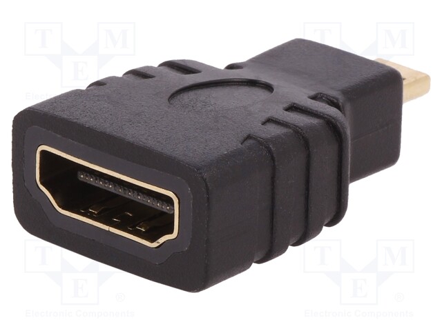 Adapter; HDMI socket,HDMI micro plug; Colour: black