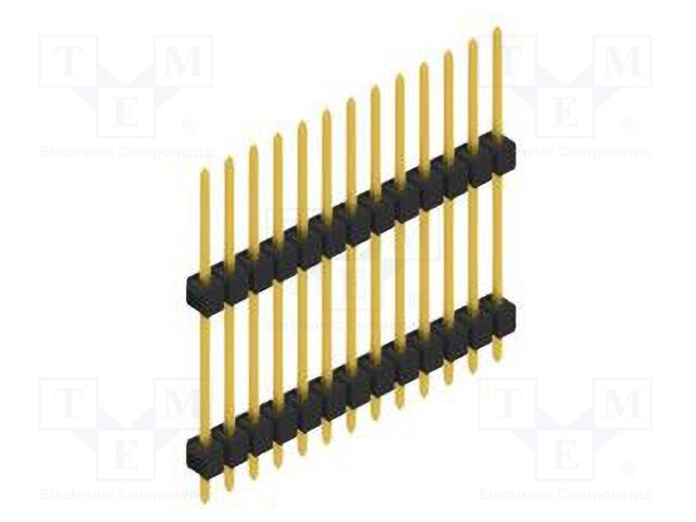 Connector: pin strips; pin header; male; PIN: 13; 2.54mm; THT; 1x13