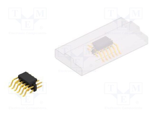 Connector: pin strips; pin header; male; PIN: 12; 2mm; SMT; 2x6; 100V
